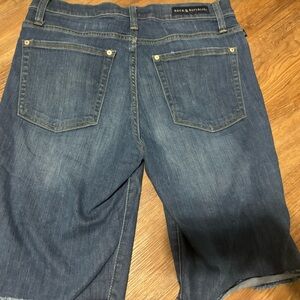 Rock & Republic Women's Dark Blue Denim Shorts
